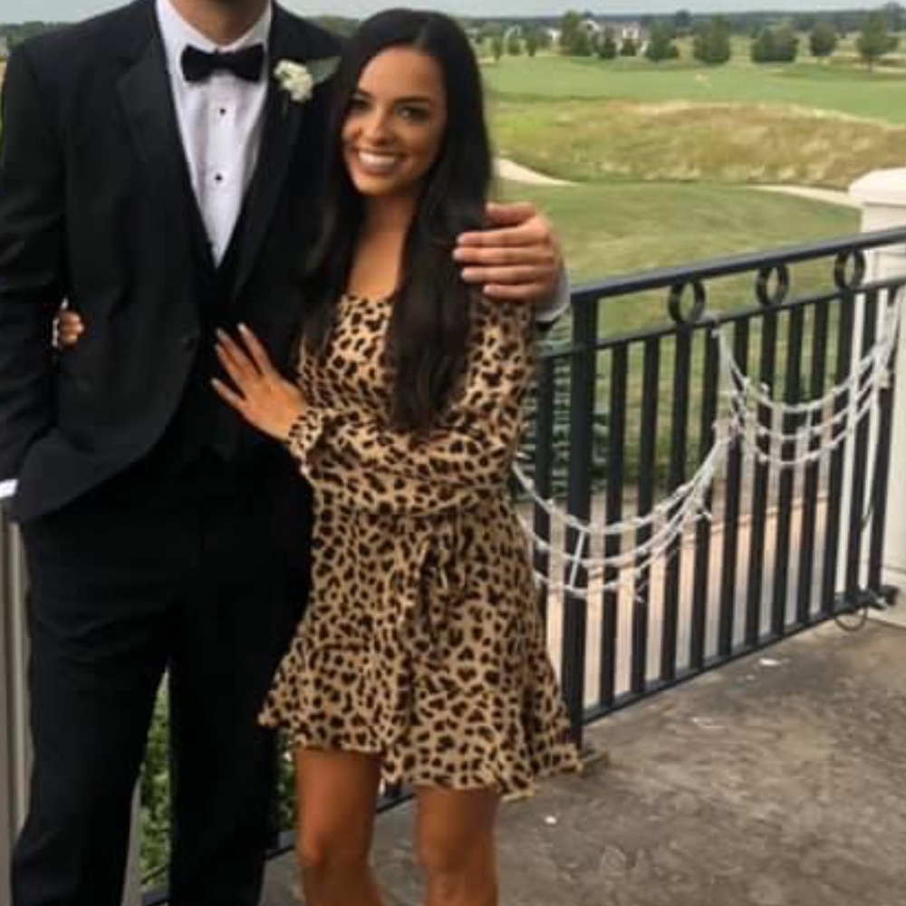 Leopard dress from express